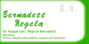 bernadett megela business card